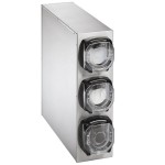 Vollrath K58823 LidSaver® 3 Stainless Steel 3-Slot Vertical Countertop Lid Dispenser Cabinet Vollrath K58823 LidSaver® 3 Stainless Steel 3-Slot Vertical Countertop Lid Dispenser Cabinet