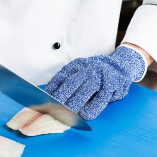 San Jamar SG10-BL-L Blue A7 Level Cut Resistant Glove with Spectra - Large San Jamar SG10-BL-L Blue A7 Level Cut Resistant Glove with Spectra - Large