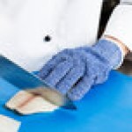 San Jamar SG10-BL-L Blue A7 Level Cut Resistant Glove with Spectra - Large