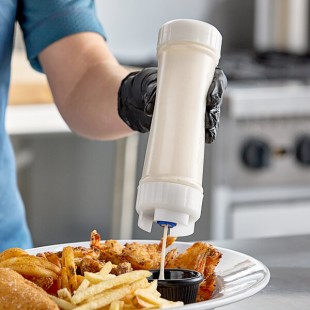 San Jamar EZ-KLEEN® 12 oz. Sauce Bottle with Large Valve 857312L San Jamar EZ-KLEEN® 12 oz. Sauce Bottle with Large Valve 857312L