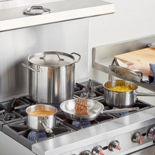 Vigor SS1 Series 7-Piece Induction Ready Stainless Steel Cookware Set with 2 Qt., 3.5 Qt. Sauce Pans, and 16 Qt. Stock Pot with Covers and Frying Pan Vigor SS1 Series 7-Piece Induction Ready Stainless Steel Cookware Set with 2 Qt., 3.5 Qt. Sauce Pans, and 16 Qt. Stock Pot with Covers and Frying Pan