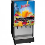 Bunn 37300.0054 JDF-4S Silver Series Four Flavor Cold Beverage System with LED Lighted Graphics Bunn 37300.0054 JDF-4S Silver Series Four Flavor Cold Beverage System with LED Lighted Graphics