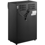 Avantco CSM-4-HC Black Customizable Countertop Display Refrigerator with Sliding Door and Merchandising Panel