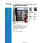 Avantco CSM-4-HC Black Customizable Countertop Display Refrigerator with Sliding Door and Merchandising Panel