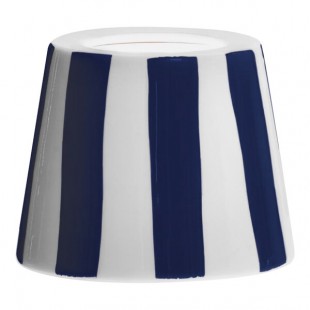 Zafferano America Poldina Lido White / Blue Stripe Lampshade for Poldina Pro, Poldina Pro Lido, and Poldina Pro Mini