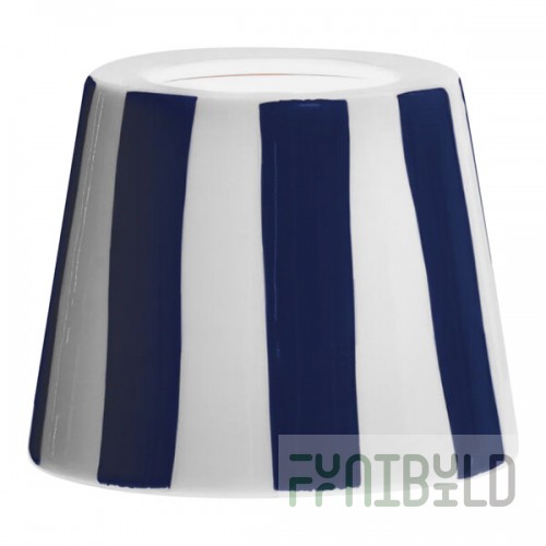 Zafferano America Poldina Lido White / Blue Stripe Lampshade for Poldina Pro, Poldina Pro Lido, and Poldina Pro Mini