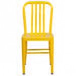 Flash Furniture CH-61200-18-YL-GG Yellow Metal Indoor / Outdoor Chair with Vertical Slat Back Flash Furniture CH-61200-18-YL-GG Yellow Metal Indoor / Outdoor Chair with Vertical Slat Back