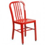Flash Furniture CH-61200-18-YL-GG Yellow Metal Indoor / Outdoor Chair with Vertical Slat Back Flash Furniture CH-61200-18-YL-GG Yellow Metal Indoor / Outdoor Chair with Vertical Slat Back