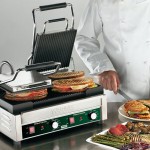 Waring WPG300 Panini Ottimo Grooved Top & Bottom Panini Sandwich Grill - 17