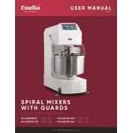 Scratch and Dent Estella SM80 80 Qt. / 116 lb. Two-Speed Spiral Dough Mixer - 220V, 3 Phase, 4 1/4 HP Scratch and Dent Estella SM80 80 Qt. / 116 lb. Two-Speed Spiral Dough Mixer - 220V, 3 Phase, 4 1/4 HP