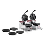 Estella WBMX2A Double Belgian Waffle Maker with Waffle Cone Plate - 120V, 1,820W Estella WBMX2A Double Belgian Waffle Maker with Waffle Cone Plate - 120V, 1,820W