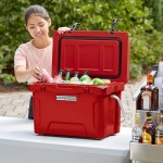 CaterGator CG20RED Red 20 Qt. Rotomolded Outdoor Cooler / Ice Chest