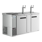 Avantco UDD-3-CT-S Stainless Steel Kegerator / Beer Dispenser with (2) Double Tap Tower and Club Top - (3) 1/2 Keg Capacity Avantco UDD-3-CT-S Stainless Steel Kegerator / Beer Dispenser with (2) Double Tap Tower and Club Top - (3) 1/2 Keg Capacity