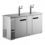 Avantco UDD-3-CT-S Stainless Steel Kegerator / Beer Dispenser with (2) Double Tap Tower and Club Top - (3) 1/2 Keg Capacity Avantco UDD-3-CT-S Stainless Steel Kegerator / Beer Dispenser with (2) Double Tap Tower and Club Top - (3) 1/2 Keg Capacity