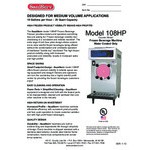 SaniServ 108HP 25 Qt. Water Cooled Frozen Cocktail Machine - 208/230V SaniServ 108HP 25 Qt. Water Cooled Frozen Cocktail Machine - 208/230V