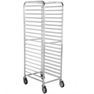 Winholt AL-1820B 20 Pan End Load Medium-Duty Aluminum Bun / Sheet Pan Rack - Assembled Winholt AL-1820B 20 Pan End Load Medium-Duty Aluminum Bun / Sheet Pan Rack - Assembled