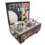 Vollrath 720202102 Tuscan Soup Merchandiser Base with Menu Board and 7 Qt. Accessory Pack - 120V, 1000W