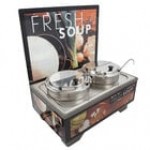 Vollrath 720202102 Tuscan Soup Merchandiser Base with Menu Board and 7 Qt. Accessory Pack - 120V, 1000W