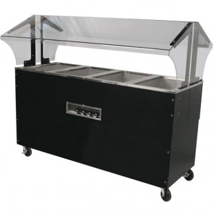 Advance Tabco B4-240-B-S-SB Enclosed Base Everyday Buffet Stainless Steel Four Pan Electric Hot Food Table with Stainless Steel Liners - Open Well - 208/240V Advance Tabco B4-240-B-S-SB Enclosed Base Everyday Buffet Stainless Steel Four Pan Electric Hot Food Table with Stainless Steel Liners - Open Well - 208/240V