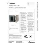 Garland MCO-E-25-C Double Deck Half Size Electric Convection Oven - 208V, 1 Phase, 11.2 kW Garland MCO-E-25-C Double Deck Half Size Electric Convection Oven - 208V, 1 Phase, 11.2 kW