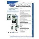 Globe SP62P-4 60 Qt. Planetary Floor Mixer with Guard & Standard Accessories - 208V, 3 Phase, 3 hp Globe SP62P-4 60 Qt. Planetary Floor Mixer with Guard & Standard Accessories - 208V, 3 Phase, 3 hp