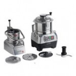 AvaMix Goliath DICE AFPC5SSDC Combination Food Processor with 5 Qt. Stainless Steel Bowl, Continuous Feed, and 4 Discs - 2 hp
