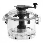 AvaMix Goliath DICE AFPC5SSDC Combination Food Processor with 5 Qt. Stainless Steel Bowl, Continuous Feed, and 4 Discs - 2 hp