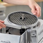 AvaMix Goliath DICE AFPC5SSDC Combination Food Processor with 5 Qt. Stainless Steel Bowl, Continuous Feed, and 4 Discs - 2 hp