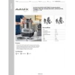 AvaMix Goliath DICE AFPC5SSDC Combination Food Processor with 5 Qt. Stainless Steel Bowl, Continuous Feed, and 4 Discs - 2 hp