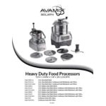AvaMix Goliath DICE AFPC5SSDC Combination Food Processor with 5 Qt. Stainless Steel Bowl, Continuous Feed, and 4 Discs - 2 hp