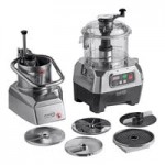 AvaMix Goliath DICE AFPC5SSDC Combination Food Processor with 5 Qt. Stainless Steel Bowl, Continuous Feed, and 4 Discs - 2 hp