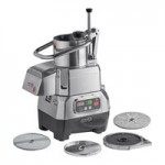 AvaMix Goliath DICE AFPC5SSDC Combination Food Processor with 5 Qt. Stainless Steel Bowl, Continuous Feed, and 4 Discs - 2 hp