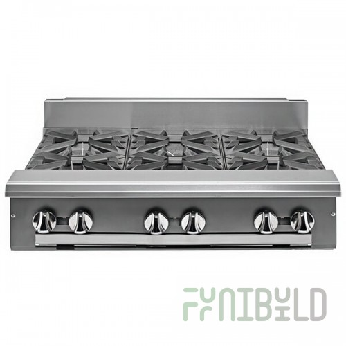 Vulcan V6B36-LP V Series Liquid Propane 6 Burner 36