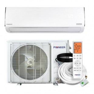 Pioneer Diamante Essenza WYT-17 WYT024GLUI17RL High Wall-Mounted Ductless Mini Split AC / Heat Pump System - 17 SEER2, 23,000/22,400 BTU, 208-230V