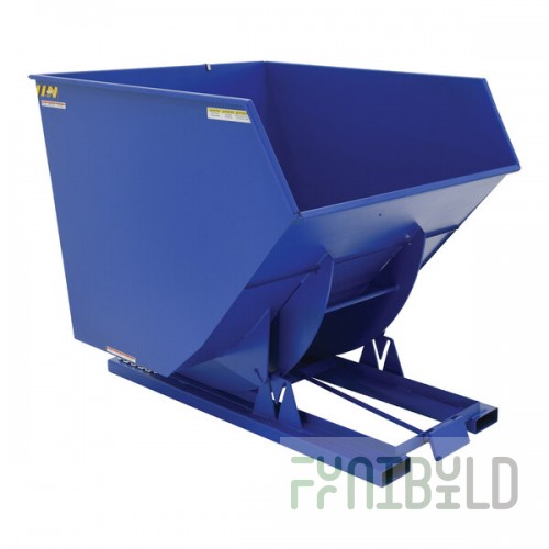 Vestil 3.5 Cubic Yard Heavy-Duty Self-Dumping Steel Forklift Hopper D-350-HD - 6,000 lb. Capacity