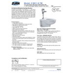 Zurn Elkay One Z.WC1.S.TM Sensor Toilet System with Wall Hung Toilet and Top Mount Flush Valve - 1.1 GPF Zurn Elkay One Z.WC1.S.TM Sensor Toilet System with Wall Hung Toilet and Top Mount Flush Valve - 1.1 GPF