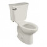 American Standard Cadet PRO 215AA104.222 Linen Vitreous China Floor-Mount Chair Height Elongated Toilet with High-Efficiency Tank - 1.28 GPF