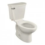 American Standard Cadet PRO 215AA104.222 Linen Vitreous China Floor-Mount Chair Height Elongated Toilet with High-Efficiency Tank - 1.28 GPF