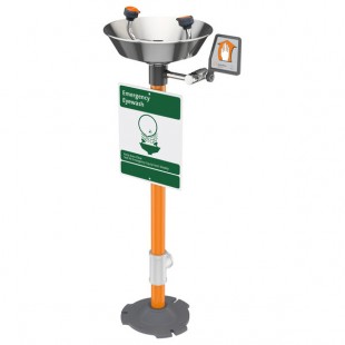 Guardian Equipment G1825 Pedestal Mounted Eyewash Station with Stainless Steel Bowl