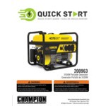 Champion Power Equipment 212 CC Gasoline Powered Portable Generator 200963 - 4,375 / 3,500W, 120V