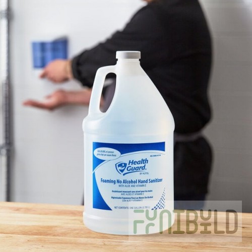 Kutol 68209 Health Guard Pour Top Gallon Foaming Light Linen No Alcohol Instant Hand Sanitizer