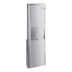 Lavex Stainless Steel C-Fold / Multifold Recessed Paper Towel Dispenser with 12 Gallon Waste Receptacle Lavex Stainless Steel C-Fold / Multifold Recessed Paper Towel Dispenser with 12 Gallon Waste Receptacle