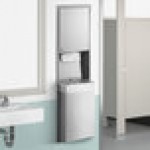 Lavex Stainless Steel C-Fold / Multifold Recessed Paper Towel Dispenser with 12 Gallon Waste Receptacle Lavex Stainless Steel C-Fold / Multifold Recessed Paper Towel Dispenser with 12 Gallon Waste Receptacle