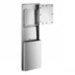Lavex Stainless Steel C-Fold / Multifold Recessed Paper Towel Dispenser with 12 Gallon Waste Receptacle Lavex Stainless Steel C-Fold / Multifold Recessed Paper Towel Dispenser with 12 Gallon Waste Receptacle