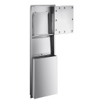 Lavex Stainless Steel C-Fold / Multifold Recessed Paper Towel Dispenser with 12 Gallon Waste Receptacle Lavex Stainless Steel C-Fold / Multifold Recessed Paper Towel Dispenser with 12 Gallon Waste Receptacle