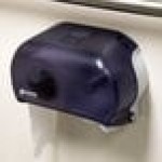 San Jamar R3600TBK Versatwin Double Roll Standard Toilet Tissue Dispenser - Black Pearl San Jamar R3600TBK Versatwin Double Roll Standard Toilet Tissue Dispenser - Black Pearl