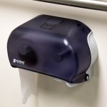San Jamar R3600TBK Versatwin Double Roll Standard Toilet Tissue Dispenser - Black Pearl San Jamar R3600TBK Versatwin Double Roll Standard Toilet Tissue Dispenser - Black Pearl