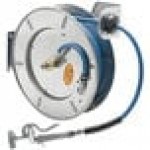 T&S B-7142-01M 50' Open Stainless Steel Hose Reel with B-0107 Spray Valve