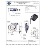 T&S B-7142-01M 50' Open Stainless Steel Hose Reel with B-0107 Spray Valve