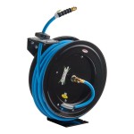 Regency Open Powder-Coated Steel Air / Water Hose Reel with 100' x 1/2